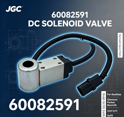 60082591 قطعات هیدرولیک شیر برقی DC برای دنفوس پارکر رکسروت Sy60 Sy75 Sy95
