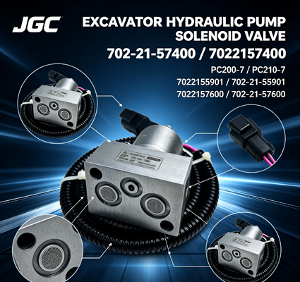 PC200-7 PC210-7 7022155901 7022157600 702-21-55901 702-21-57600 7022157400 شیر سولینوئید پمپ هیدرولیک