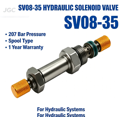 SV08-35 ولول سولناید هیدرولیک برقی با پیچ در فشار 207 بار 1 سال گارانتی برای سیستم های هیدرولیک