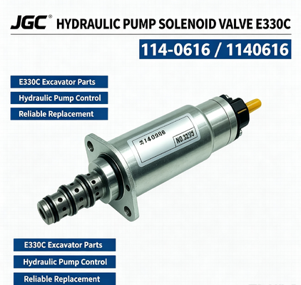 E330C قطعات حفاری دریچه سولینوئید پمپ هیدرولیک دریچه سولینوئید 114-0616 1140616