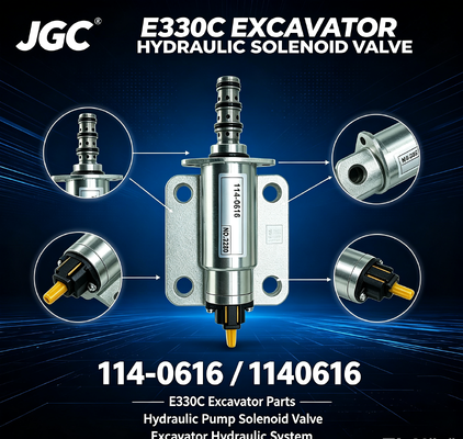 E330C قطعات حفاری دریچه سولینوئید پمپ هیدرولیک دریچه سولینوئید 114-0616 1140616