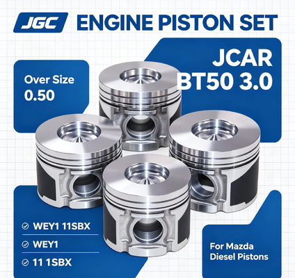 JCAR BT50 3.0 Over Size 0.50 WEY1 11SBX کیت سیلندر پیستون موتور مزدا دیزل مجموعه لاینر پیستون