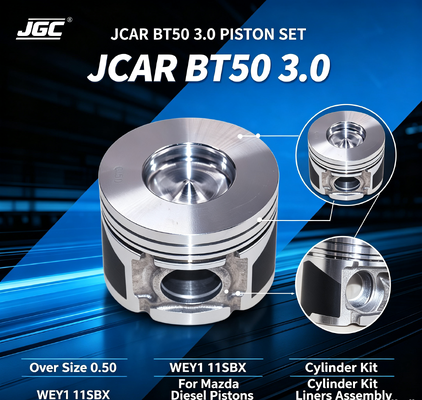 JCAR BT50 3.0 Over Size 0.50 WEY1 11SBX کیت سیلندر پیستون موتور مزدا دیزل مجموعه لاینر پیستون