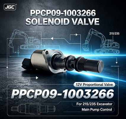 شیر برقی تناسبی فولادی با استحکام بالا 12 ولت PPCP09-1003266 برای پمپ اصلی بیل مکانیکی 215/235