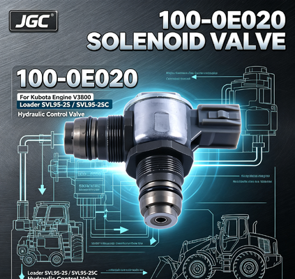 100-0E020 قطعات حفاری دریچه سولینوئید برای موتور کوباتا V3800 Loader SVL95-2S SVL95-2SC