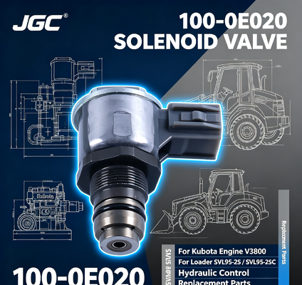 100-0E020 قطعات حفاری دریچه سولینوئید برای موتور کوباتا V3800 Loader SVL95-2S SVL95-2SC