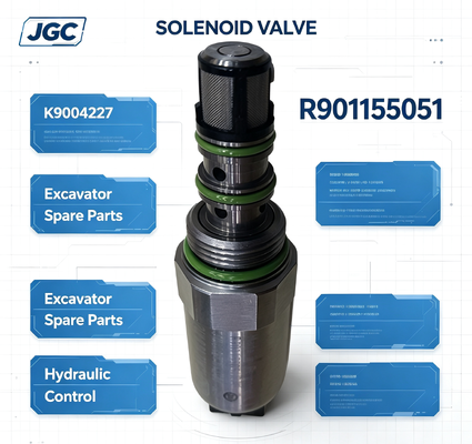R901155051 قطعات جا به جا حفاری حفاری شیر سولینوئید K9004227 R901155051