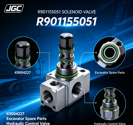 R901155051 قطعات جا به جا حفاری حفاری شیر سولینوئید K9004227 R901155051