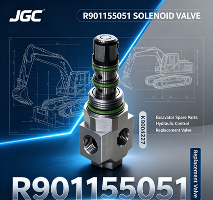 R901155051 قطعات جا به جا حفاری حفاری شیر سولینوئید K9004227 R901155051