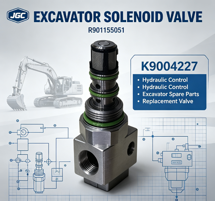 R901155051 قطعات جا به جا حفاری حفاری شیر سولینوئید K9004227 R901155051
