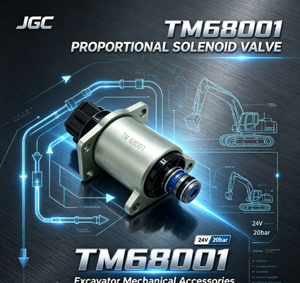 TM68001 لوازم جانبی مکانیکی بیل مکانیکی شیر برقی تناسبی بیل مکانیکی 24 ولت 20 بار