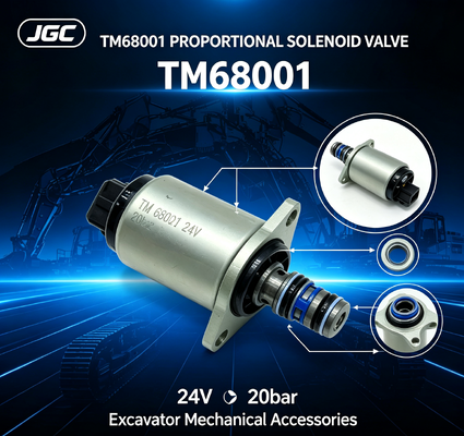 TM68001 لوازم جانبی مکانیکی بیل مکانیکی شیر برقی تناسبی بیل مکانیکی 24 ولت 20 بار