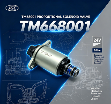 TM68001 لوازم جانبی مکانیکی بیل مکانیکی شیر برقی تناسبی بیل مکانیکی 24 ولت 20 بار