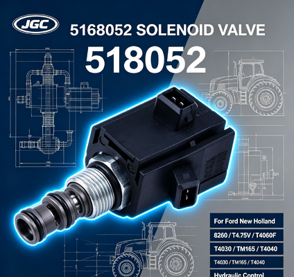 ۵۱۶۸۰۵۲ قطعات حفاری دریچه سولینوئید برای فورد نیو هالند ۸۲۶۰ T4.75V T4060F T4030 TM165 T4040