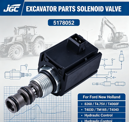۵۱۶۸۰۵۲ قطعات حفاری دریچه سولینوئید برای فورد نیو هالند ۸۲۶۰ T4.75V T4060F T4030 TM165 T4040