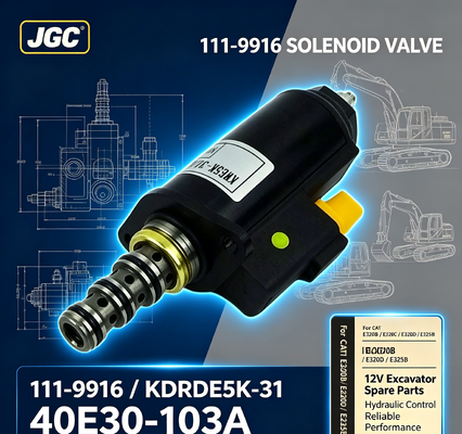 111-9916 گروه حفاری 12 ولت قطب سولناید قطب شماره KDRDE5K-31 40E30-103A برای CAT E320b E320c E320d E325b