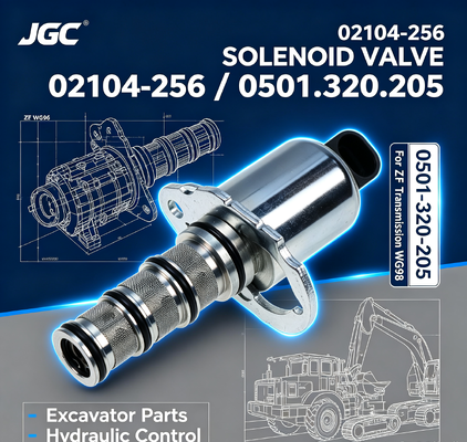 02104-256 0501-320-205 قطعات حفاری دریچه سولینوئید برای انتقال Zf Wg98