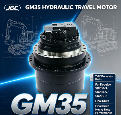 قطعات بیل مکانیکی GM35 موتور هیدرولیک حرکتی سازگار با SK200-3 SK200-5 SK200-6 کوبلکو