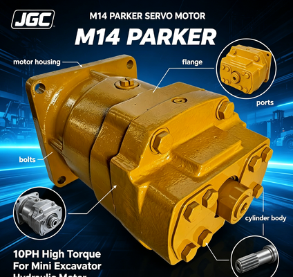 M14 پارکر سرو موتور 10hp موتور هیدرولیک چرخش بالا برای مینی حفاری