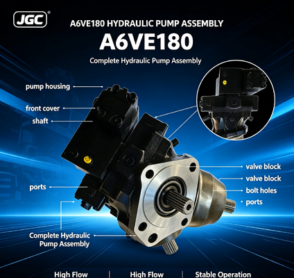 A6VE180 مجموعه پمپ هیدرولیک کامل عملکرد پایدار جریان بالا