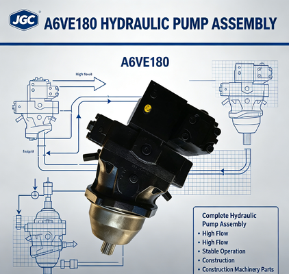 A6VE180 مجموعه پمپ هیدرولیک کامل عملکرد پایدار جریان بالا