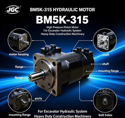 موتور هیدرولیک BM5K-315 موتور پیستونی فشار بالا برای سیستم هیدرولیک بیل مکانیکی ماشین آلات سنگین ساختمانی
